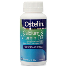 Viên uống bổ sung Ostelin Vitamin D & Calcium của Úc (130 viên/ hộp)
