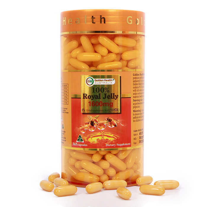 sua ong chua uc royal jelly 1600mg golden health 365 vien anh 01