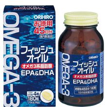 Dầu cá Omega 3 Orihiro Nhật Bản tăng cường trí nhớ 180viên