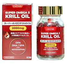 Dầu nhuyễn thể Super Omega 3 Krill Oil 2000mg Eikenbi, 60 viên Nhật