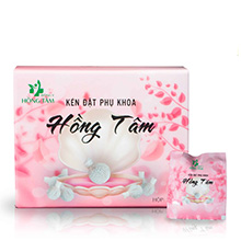Kén Đặt Phụ Khoa Hồng Tâm - Trị viêm nhiễm phụ khoa 10 kén