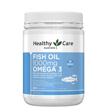 Dầu cá tự nhiên Fish Oil Healthy Care Omega-3 1000mg 400 viên của Úc