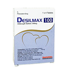Thuốc cường dương Desilmax 100mg Macleods Pharm Ấn Độ 4 viên