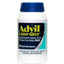Viên uống giảm đau Advil Liqui Gels của Mỹ 120 viên
