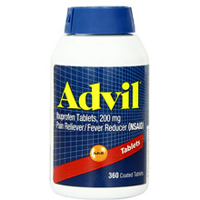 Viên uống giảm đau hạ sốt Advil Ibuprofen 200mg của Mỹ (360 viên)