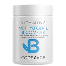 Viên Uống Hỗ Trợ Cải Thiện Chức Năng Não Bộ Vitamins Methylfolate B Complex Codeage của Mỹ Hộp 120 viên